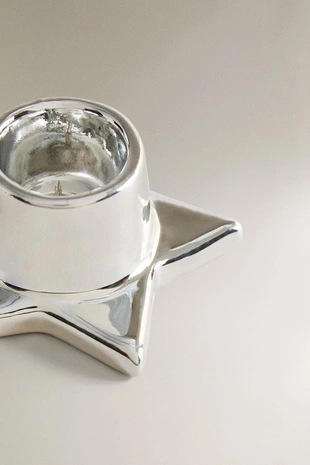 Мини подсвечник из фарфора в форме звезды для рождества- Заказать в России