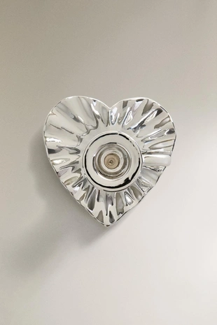 Порцеляновая рождественская подсвечник с деталями сердца- Заказать в России