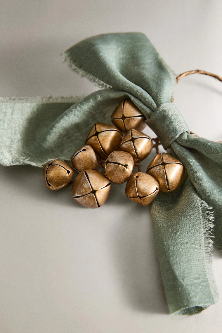 Набор рождественских кольцевых колокольчиков на салфетки (набор из 2)