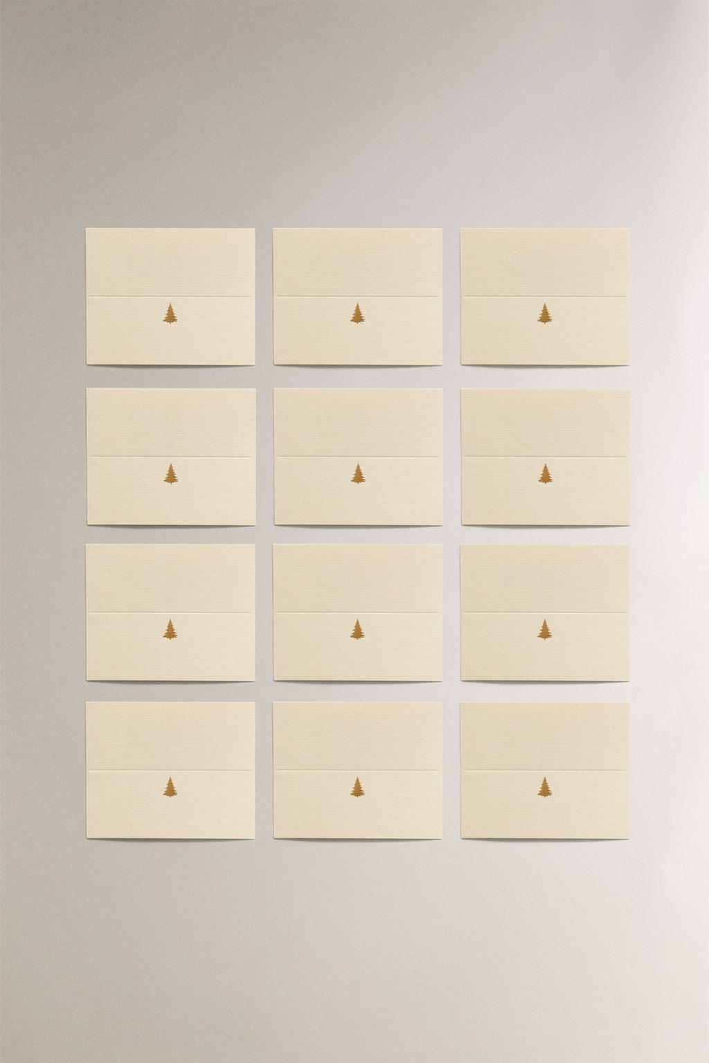 Набор рождественских карточек для мест (набор из 12 штук)