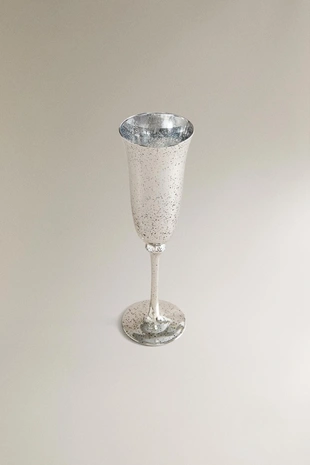 Рождественская флейта из серебристого стекла- Заказать в России