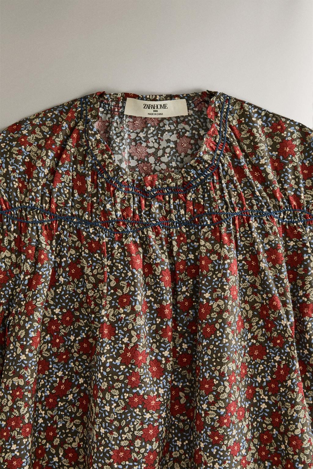 Детское цветочное платье к рождеству