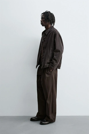 Джинсовая куртка-рубашка BOXY FIT- Заказать в России