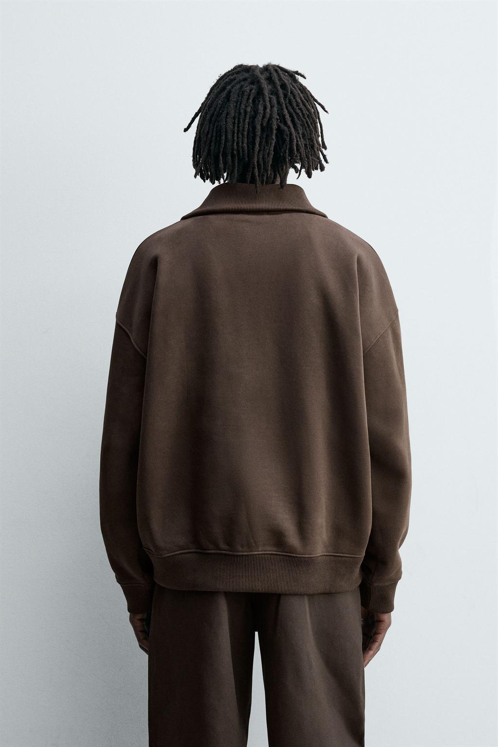 ТОЛСТОВКА С ВОРОТНИКОМ НА МОЛНИИ В РУБЧИК