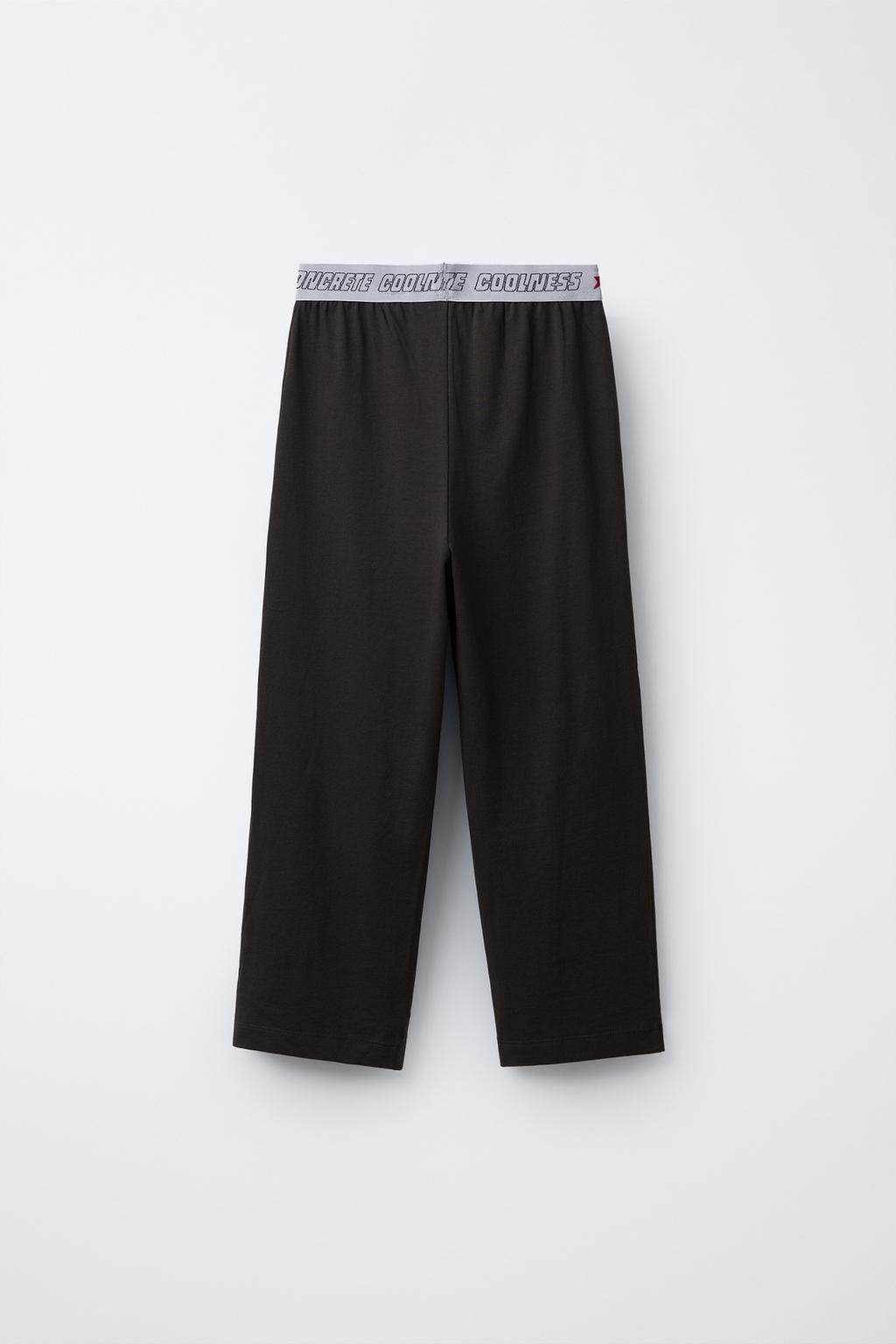 6-14 ЛЕТ/ПИЖАМА С ТЕКСТОВЫМ ПРИНТОМ