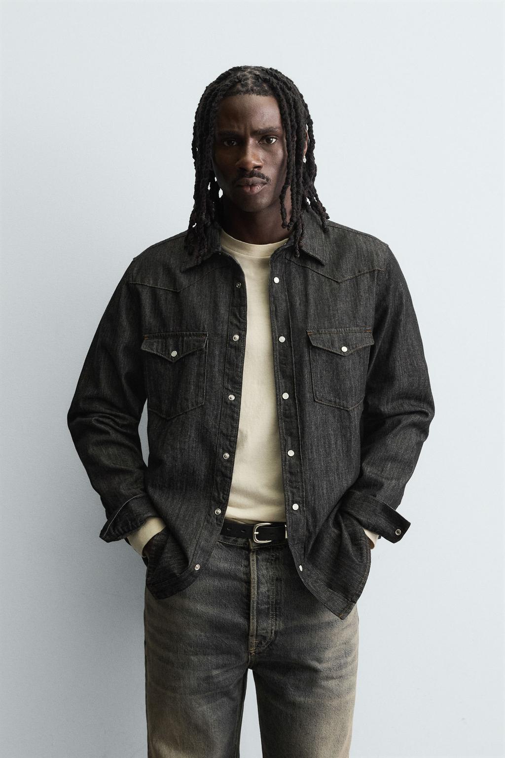 ДЖИНСОВАЯ РУБАШКА В КОВБОЙСКОМ СТИЛЕ