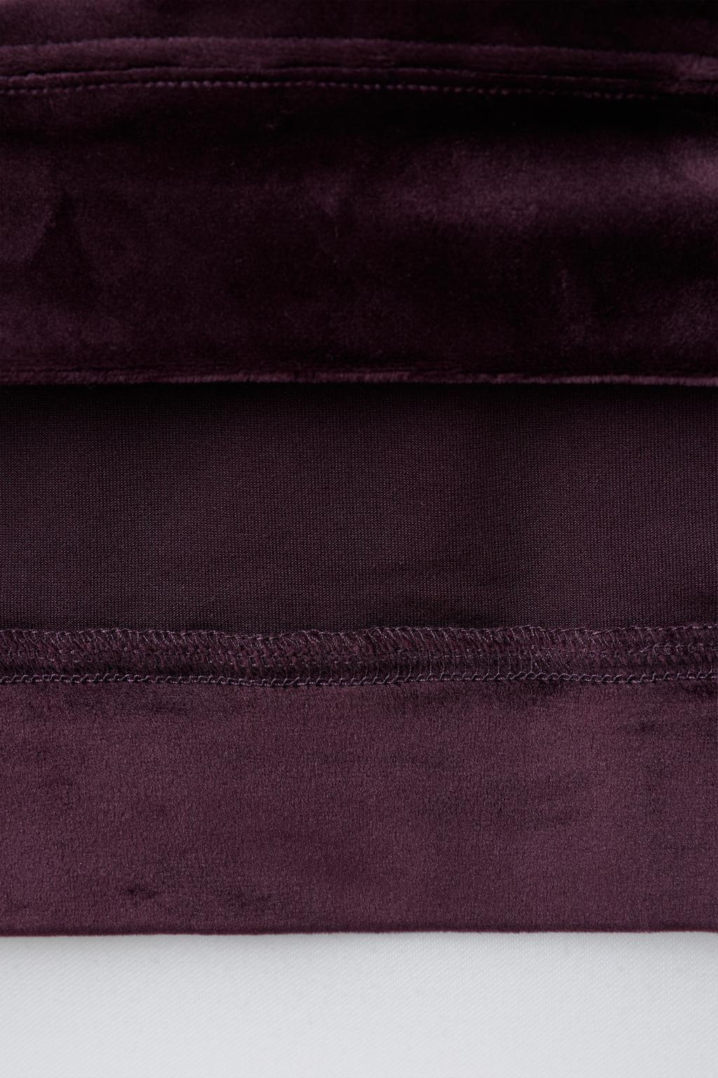 Костюм с худи и широкими брюками из велюра