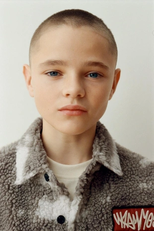 Brown | 3183/753/700 - Zara Куртка-рубашка из искусственной овчины с заплатками в стиле тай-дай