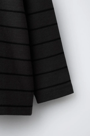 Лонгслив в полоску с воротником-стойкой- Заказать в России