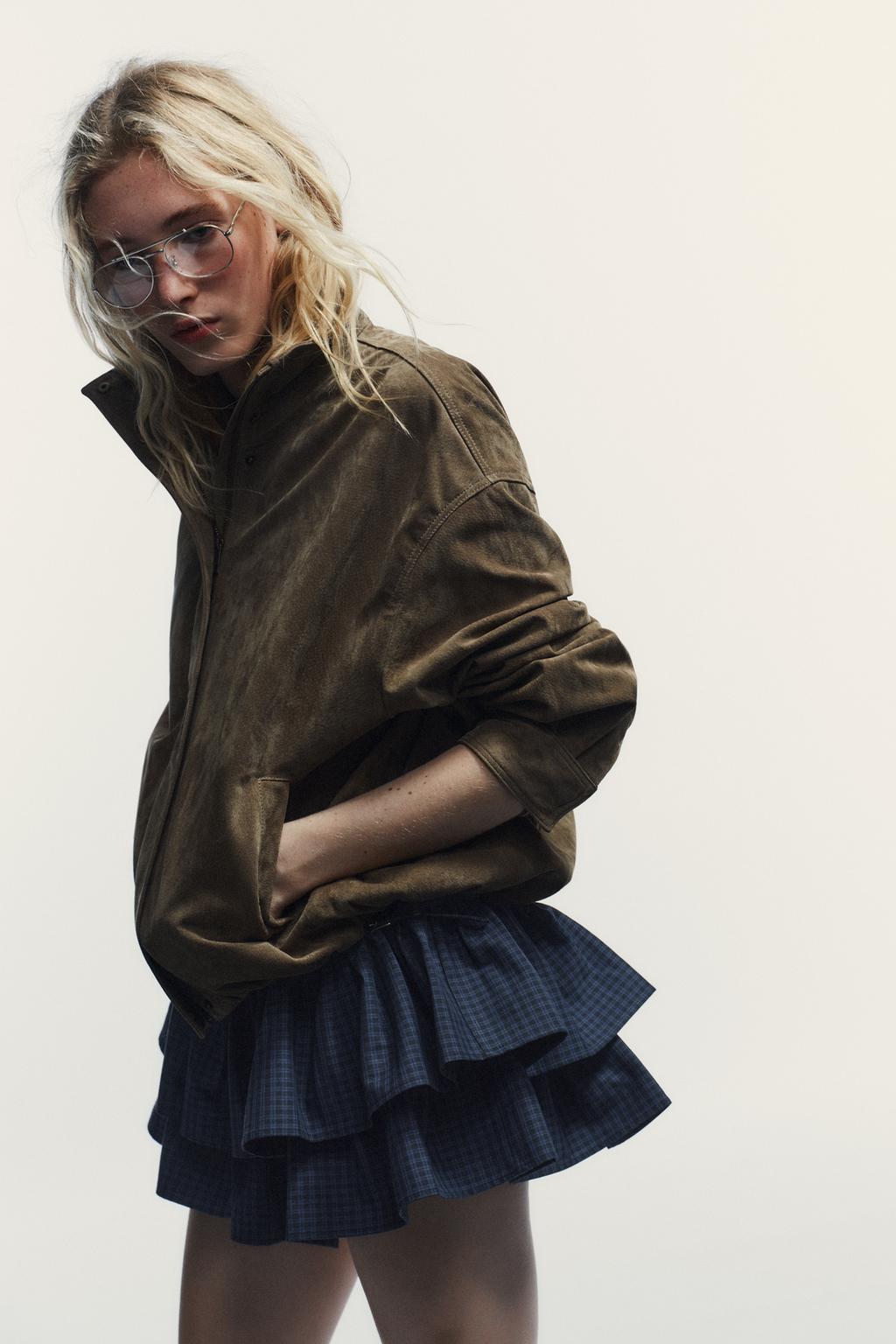 ОБЪЕМНАЯ КУРТКА ИЗ 100% ЗАМШИ