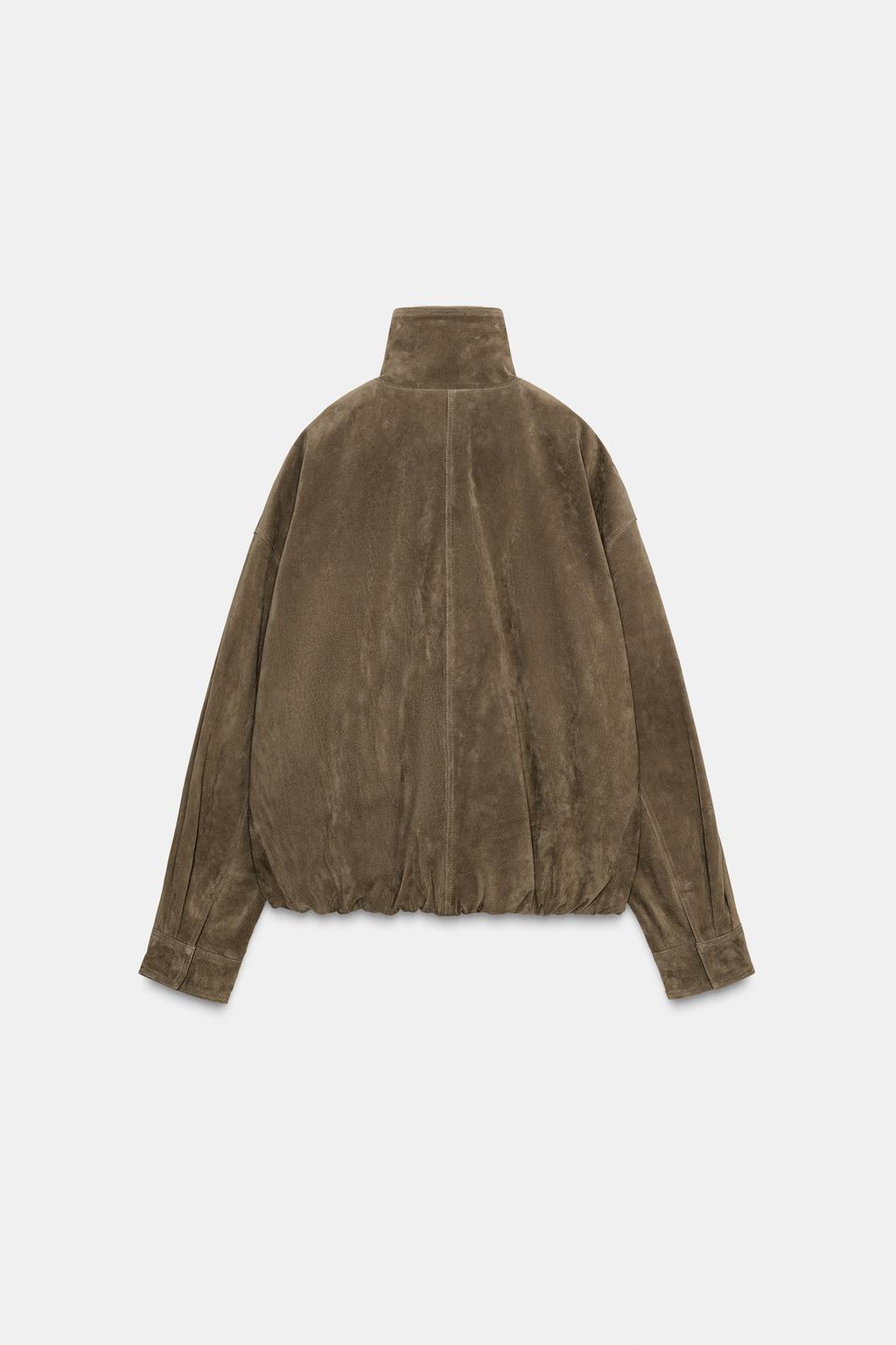 ОБЪЕМНАЯ КУРТКА ИЗ 100% ЗАМШИ