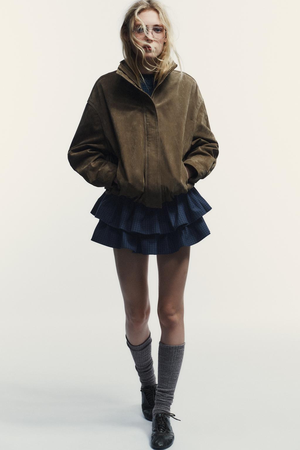 ОБЪЕМНАЯ КУРТКА ИЗ 100% ЗАМШИ