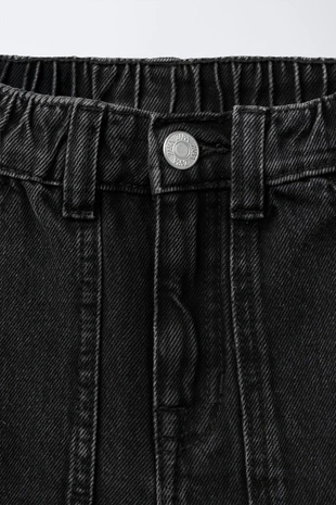 Black | 6855/718/800 - Zara Джинсы BAGGY с карманами