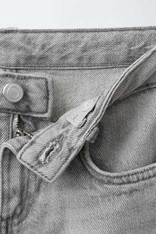 Джинсы WIDE LEG с жемчугом- Заказать в России