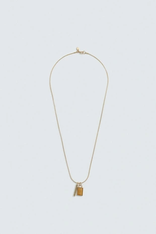 Цепочка с кулонами в виде веревочных звеньев- Заказать в России