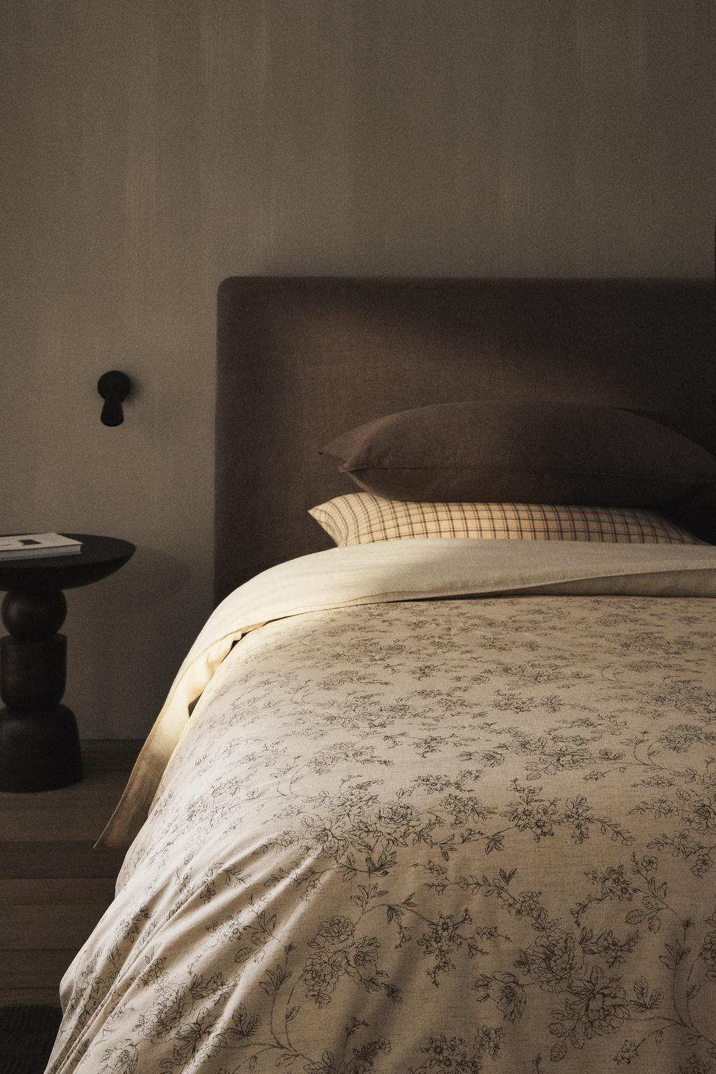 Покрывало с цветочным принтом