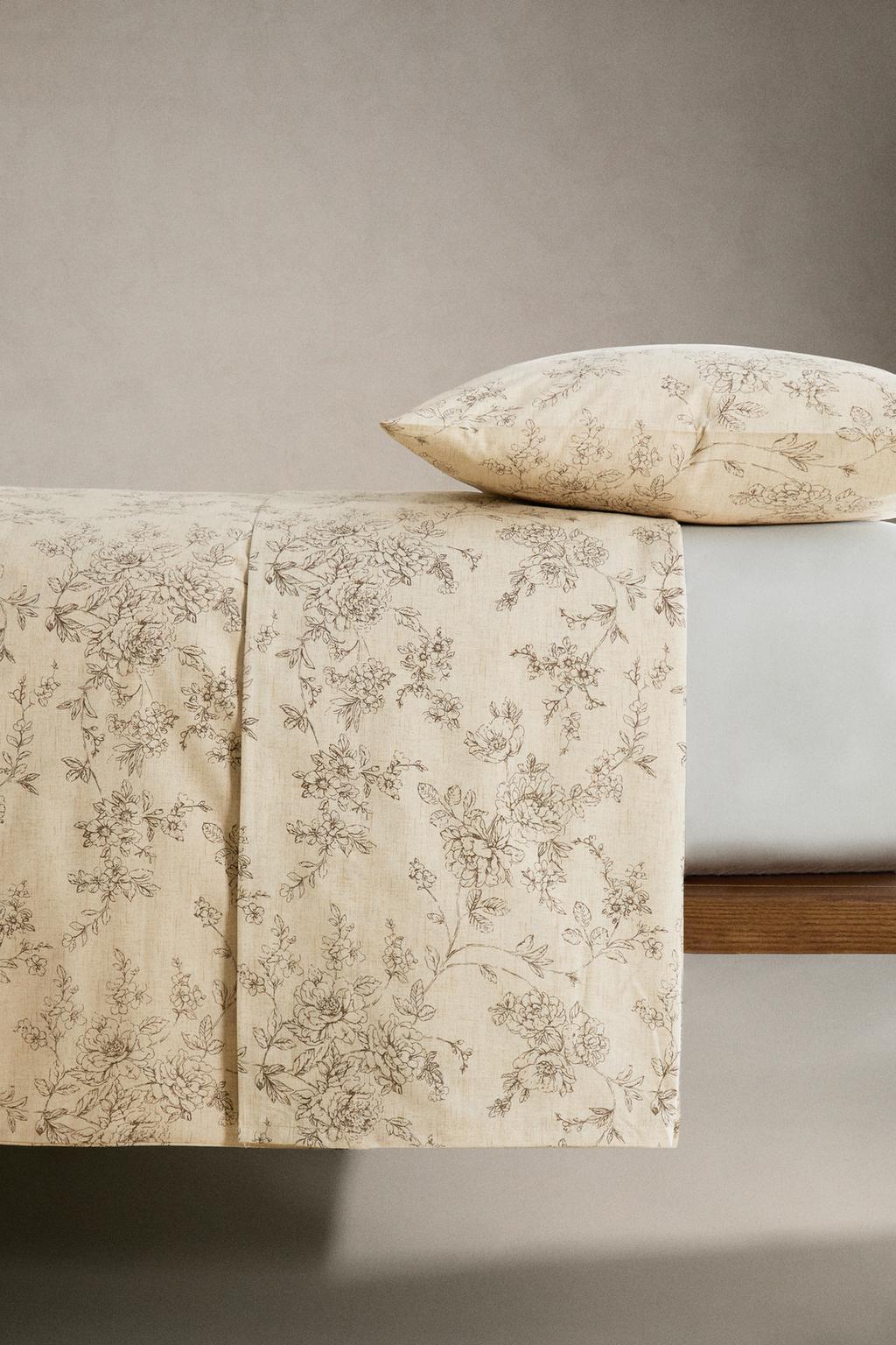 Покрывало с цветочным принтом