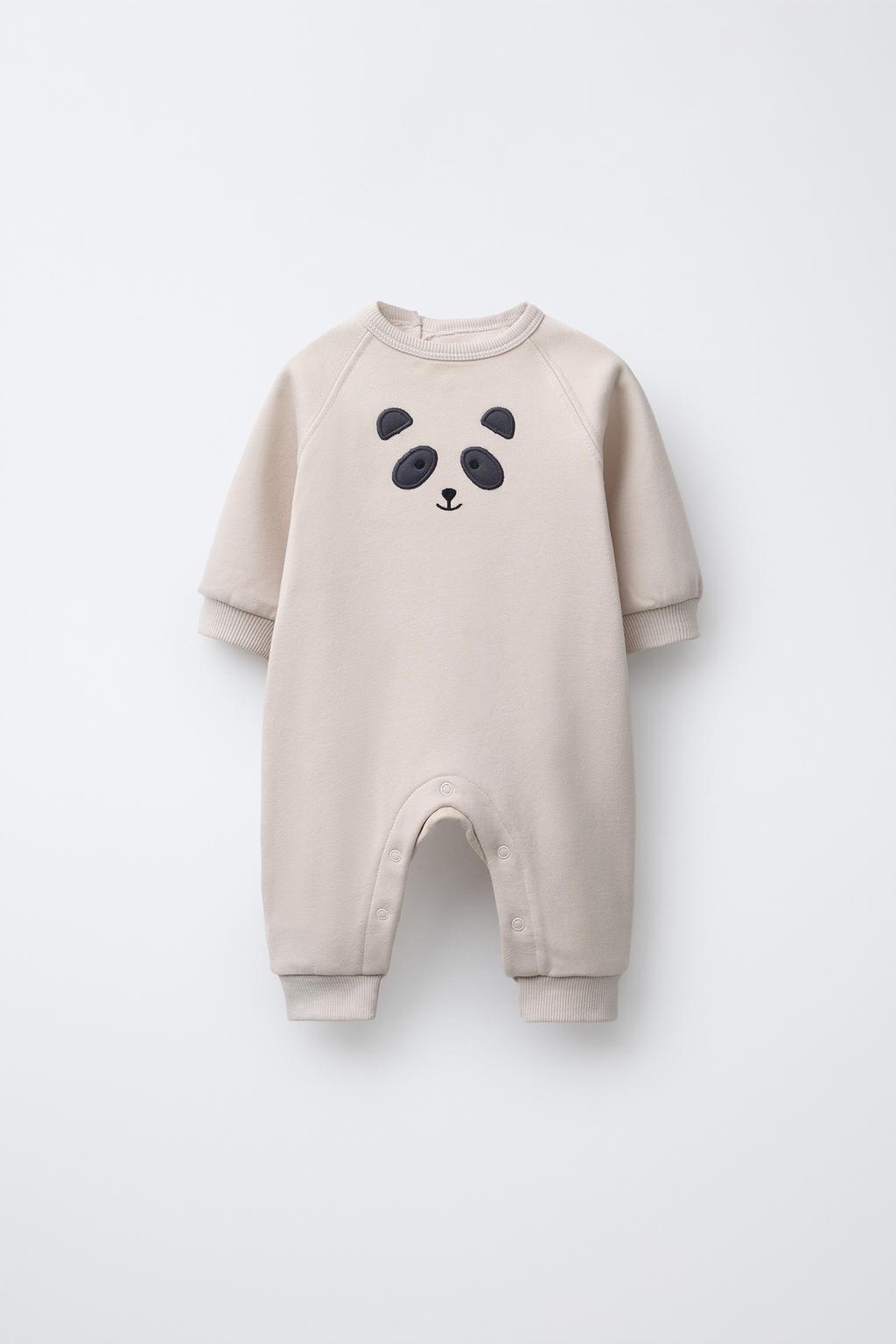 КОМБИНЕЗОН ИЗ ФЛИСА С ВЫШИВКОЙ «МЕДВЕДЬ»