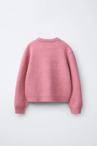 Вязаный свитер с пайетками- Заказать в России