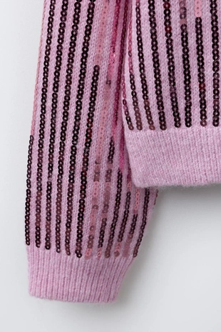 Джемпер с пайетками- Заказать в России