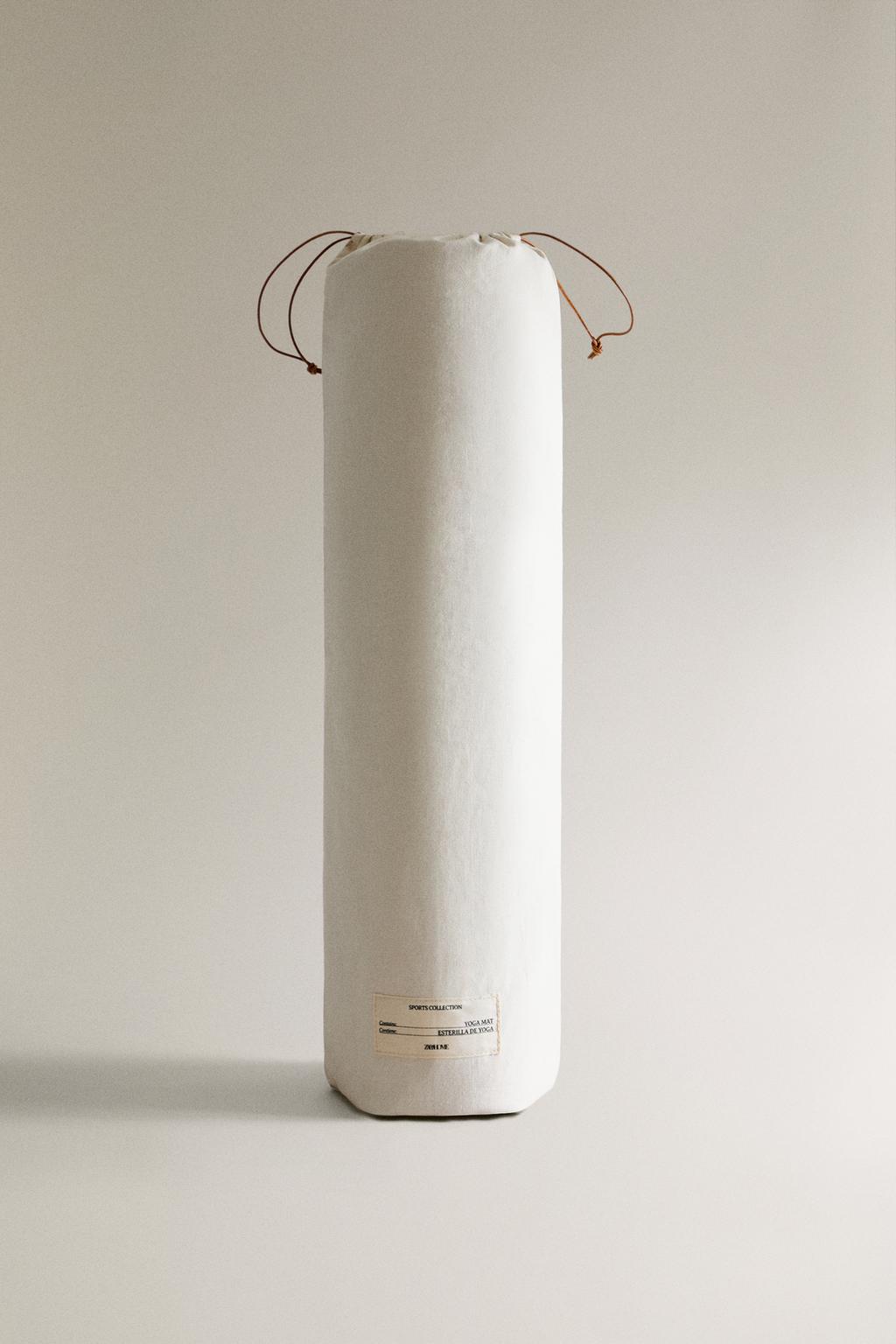 Коврик для йоги с кожаным ремешком