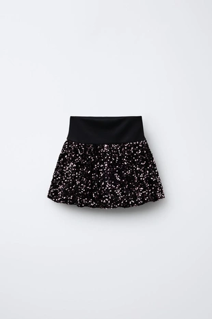 Юбка объемного кроя с пайетками- Заказать в России