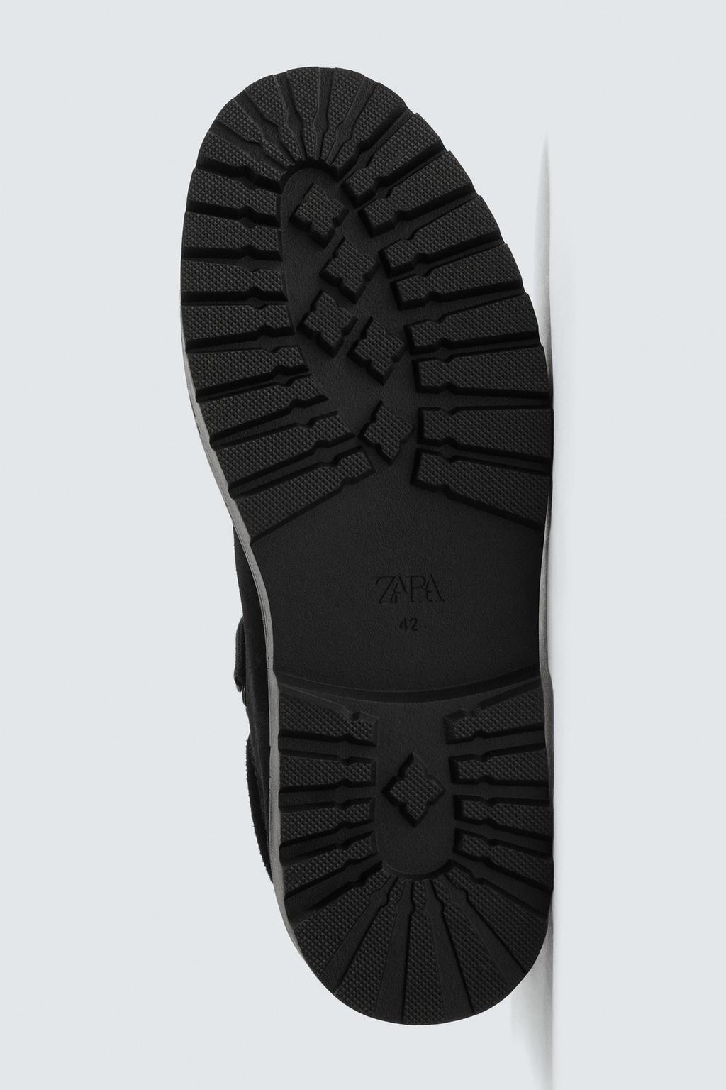 КОЖАНЫЕ БОТИНКИ НА ОБЪЕМНОЙ ПОДОШВЕ