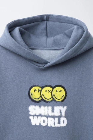 Grey / Blue | 5431/818/055 - Zara Худи SMILEYWORLD ®