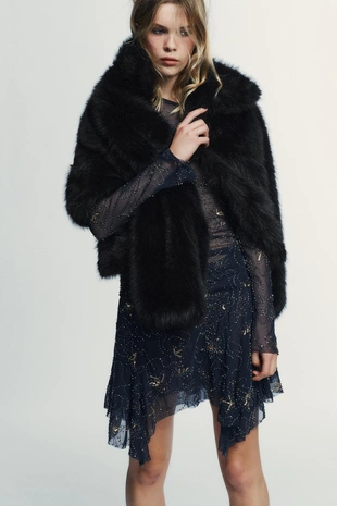 Юбка с вышивкой и бисером- Заказать в России