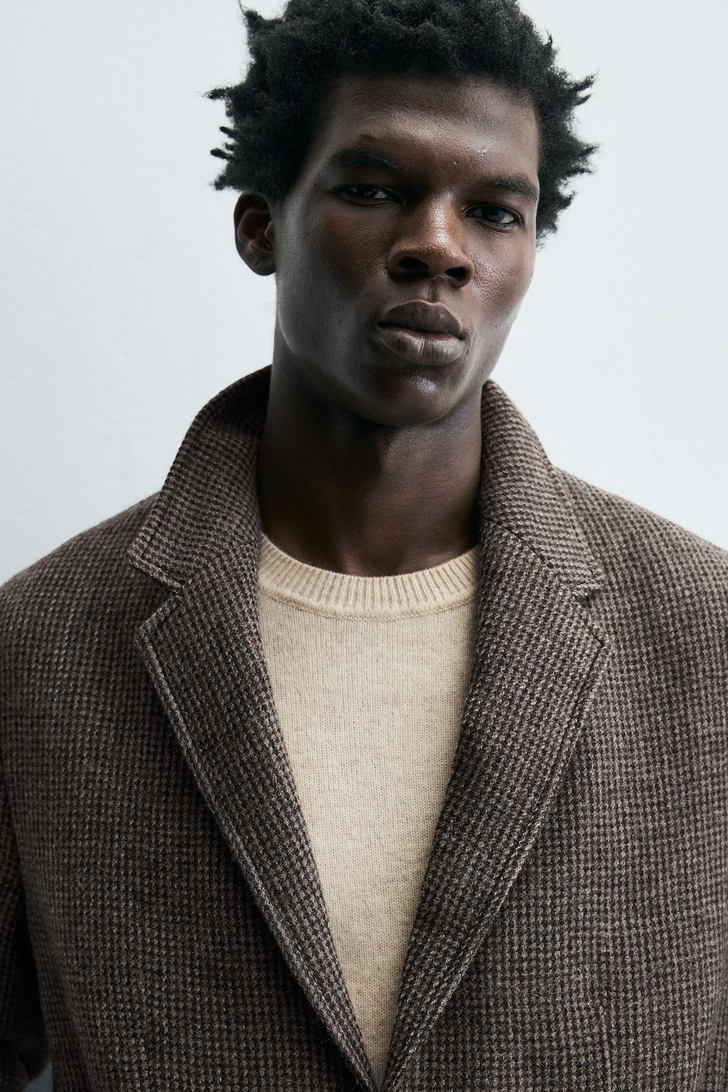 БЛЕЙЗЕР ИЗ 100% ШЕРСТИ С РЕЛЬЕФНЫМ УЗОРОМ