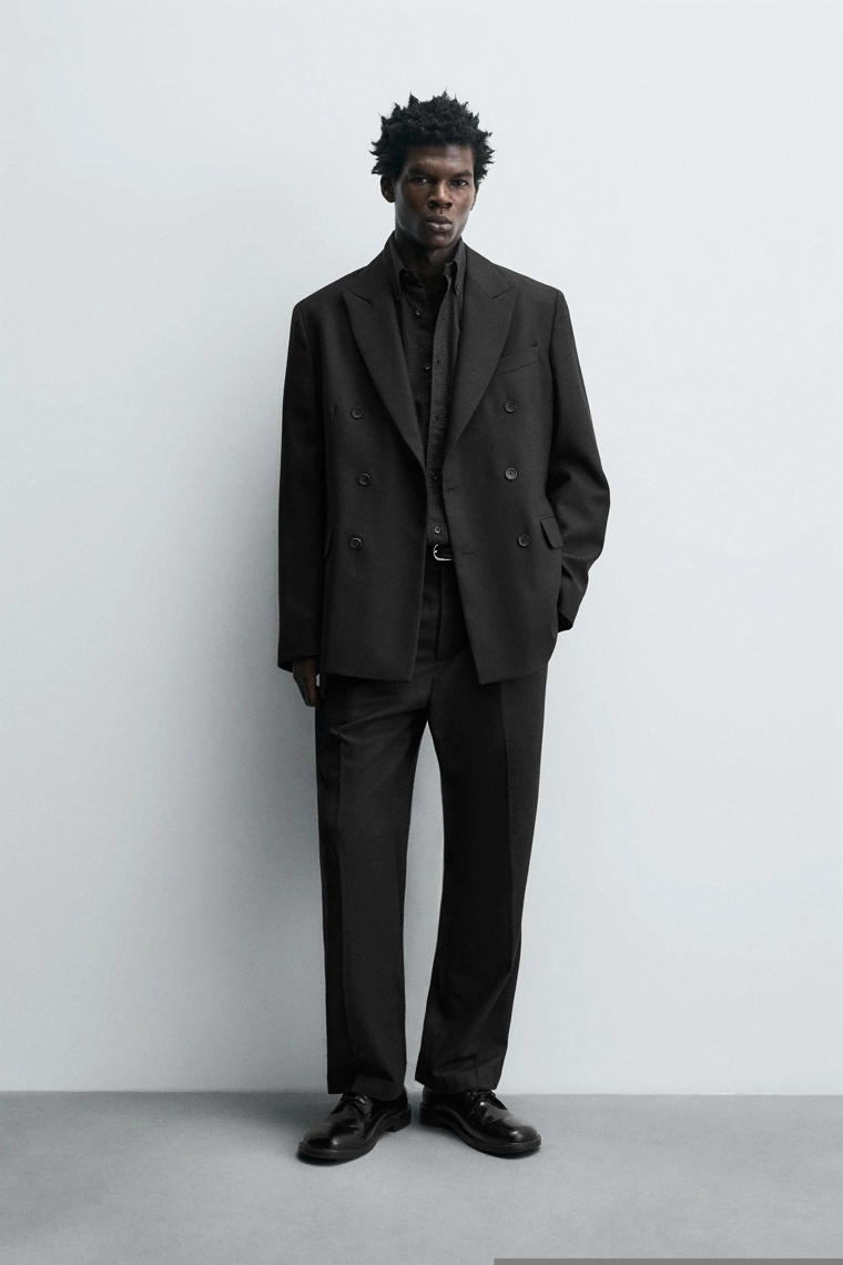 Пиджак из ограниченной коллекции из шерстяной смеси с двойной пуговицей