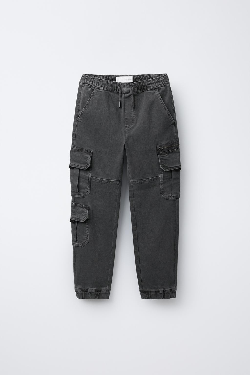 ЭЛАСТИЧНЫЕ БРЮКИ-ДЖОГГЕРЫ С КАРМАНАМИ