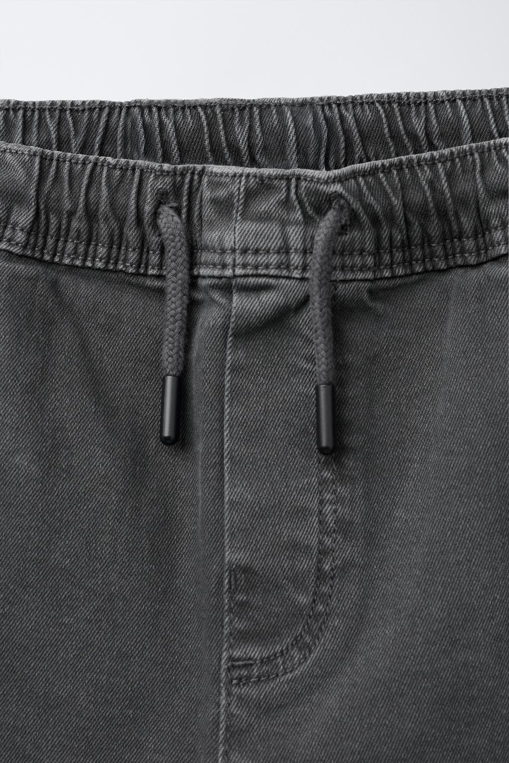 ЭЛАСТИЧНЫЕ БРЮКИ-ДЖОГГЕРЫ С КАРМАНАМИ