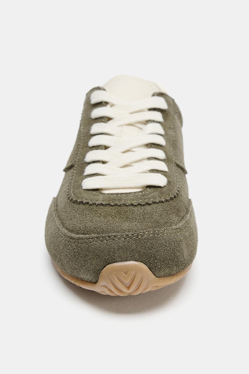 КОМБИНИРОВАННЫЕ ЗАМШЕВЫЕ КРОССОВКИ