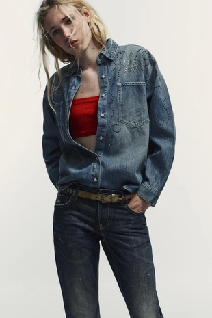 Джинсы TRF прямого кроя с низкой посадкой- Заказать в России