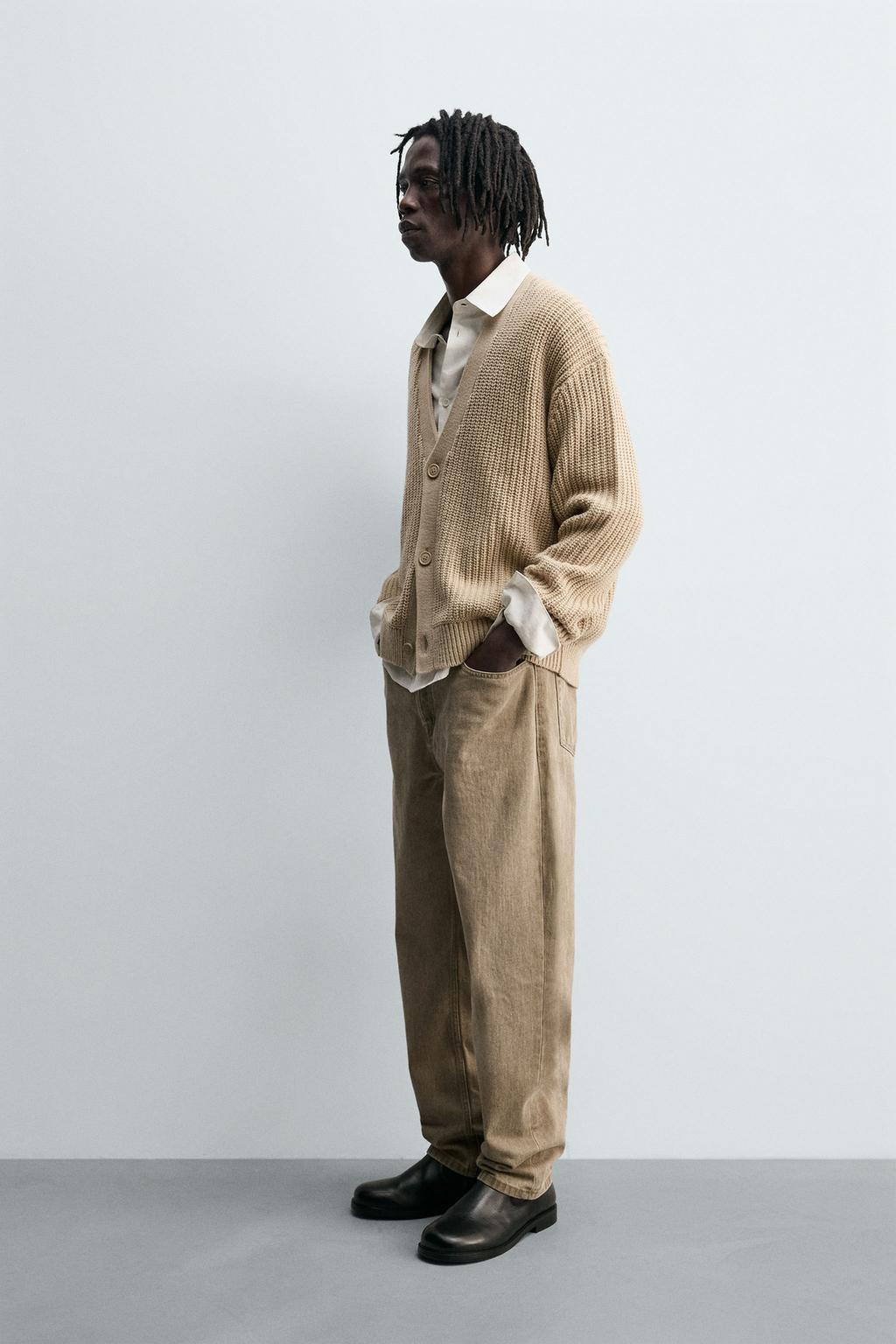 КАРДИГАН ИЗ РУБЧИКОВОГО ТРИКОТАЖА