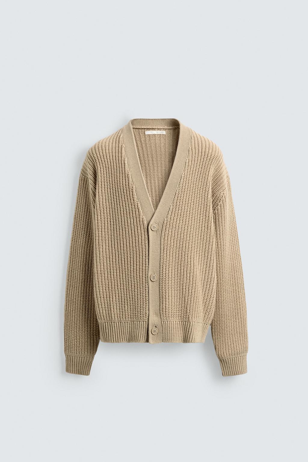 КАРДИГАН ИЗ РУБЧИКОВОГО ТРИКОТАЖА