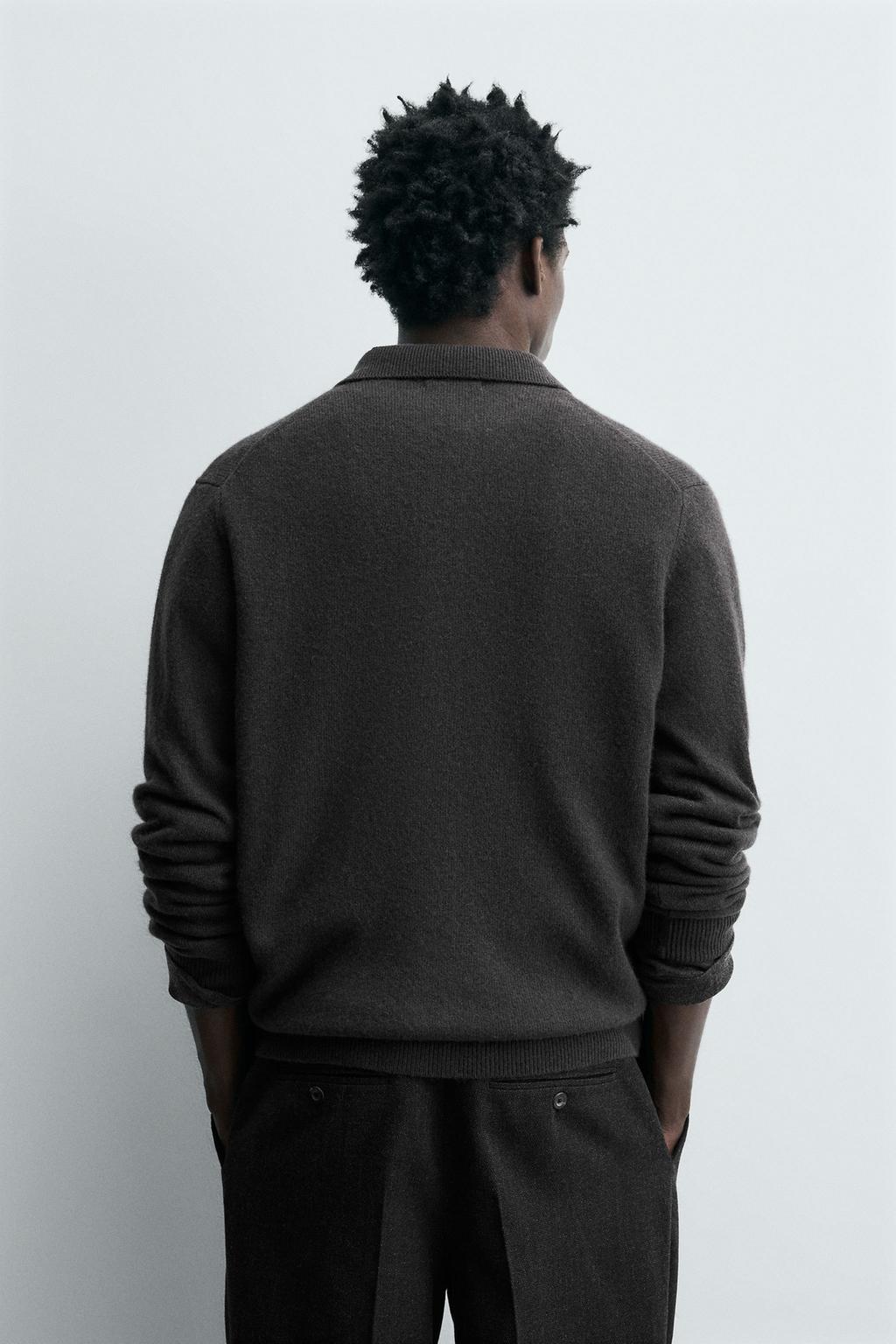 КАРДИГАН КЛАССИЧЕСКОГО КРОЯ ИЗ СМЕСОВОЙ ШЕРСТИ