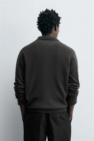 Кардиган классического кроя из смесовой шерсти- Заказать в России