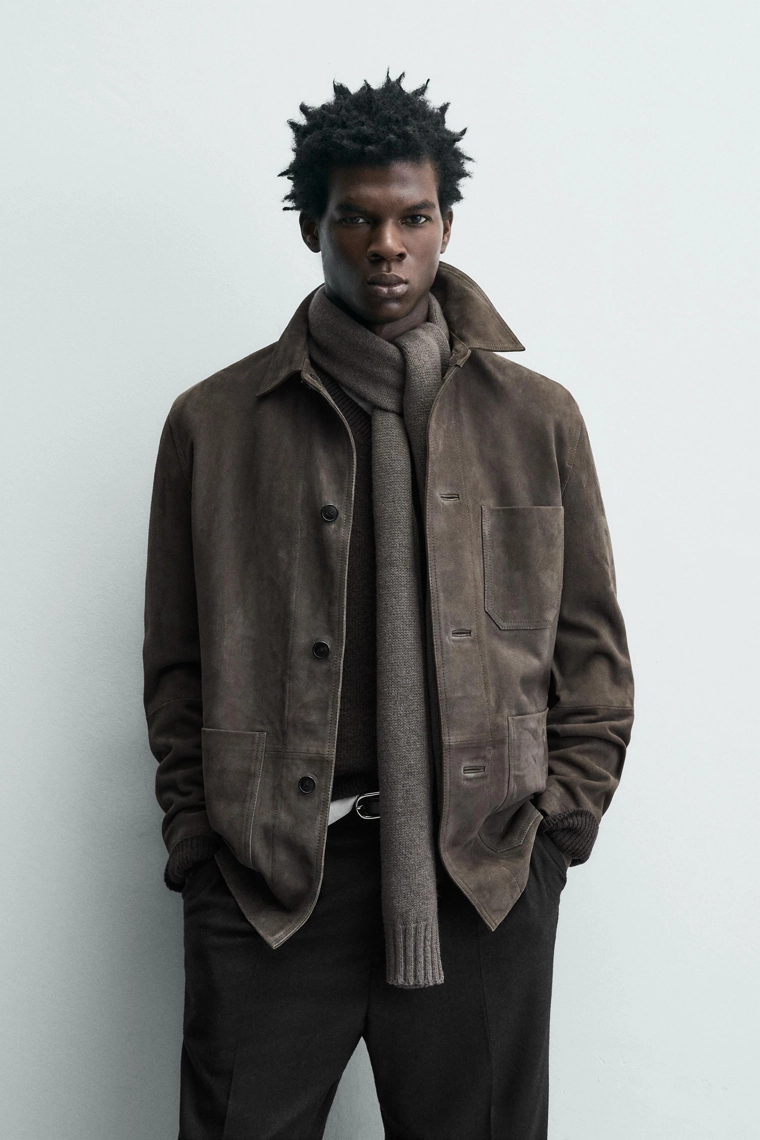 Куртка из замши с применением технологии ограниченного выпуска