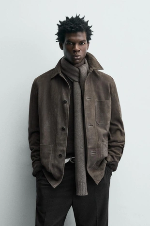 Замшевая куртка- Заказать в России