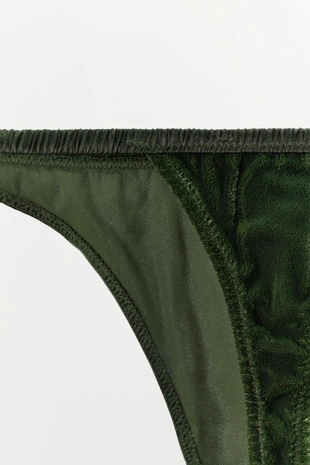 Бархатные трусы танга- Заказать в России