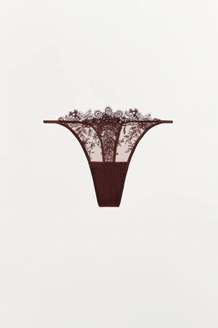 Трусы-танга из кружева- Заказать в России