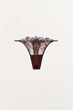 Трусы-танга из кружева- Заказать в России