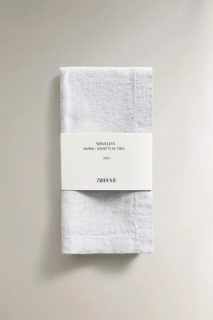 Набор скатертей из молочного льна (набор из 2 шт.)- Заказать в России