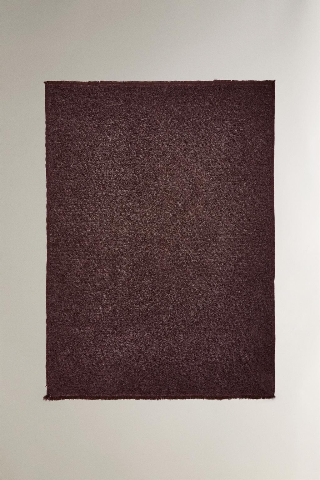 Плед из шениля с бахромой