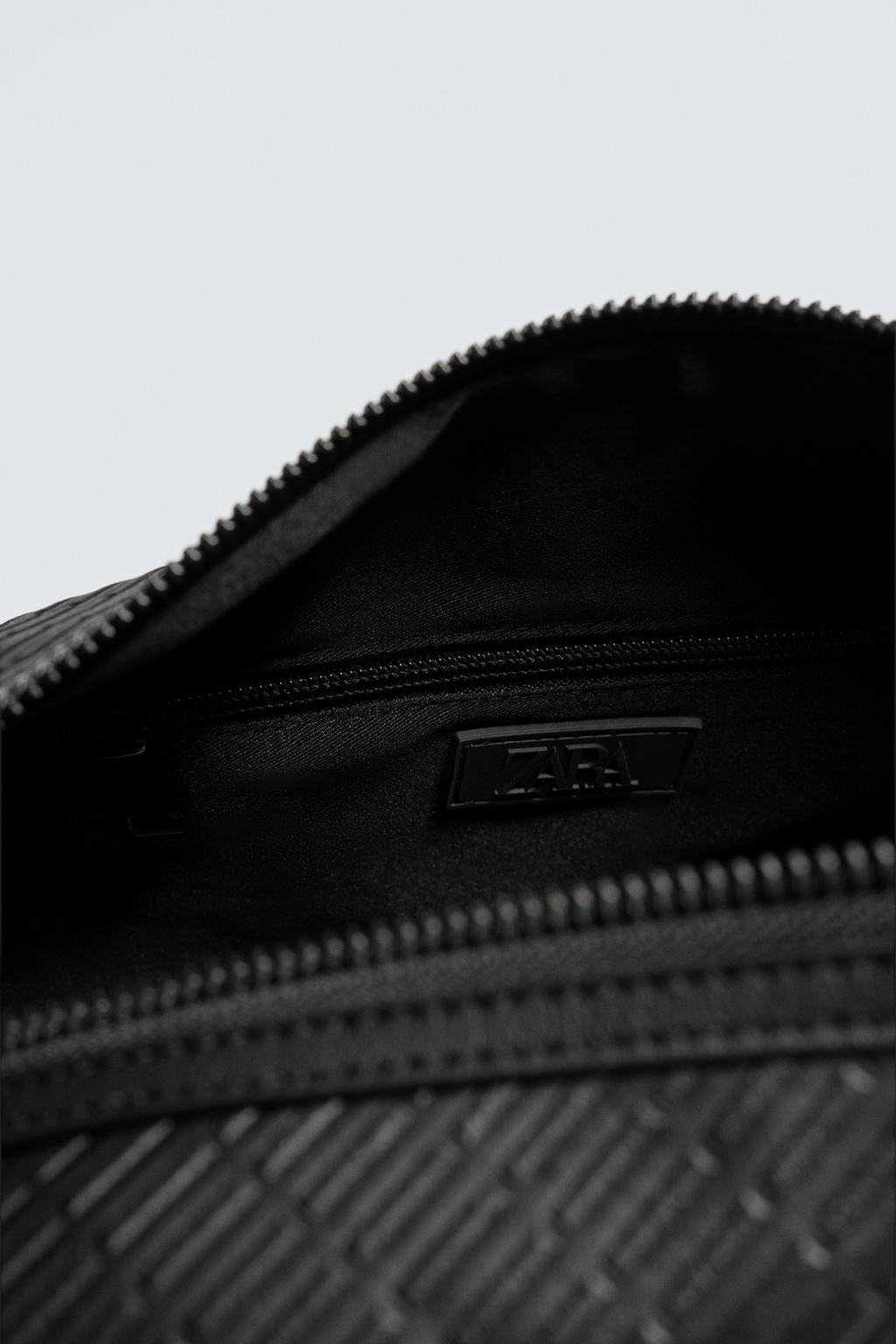 ПРОРЕЗИНЕННАЯ СУМКА ИЗ РЕЛЬЕФНОЙ ТКАНИ