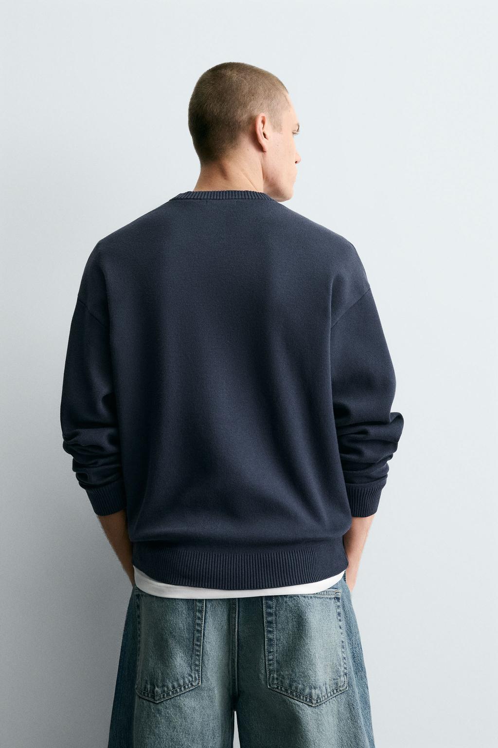 СВИТЕР ИЗ МЯГКОЙ РЕЛЬЕФНОЙ ТКАНИ