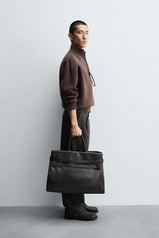 Свитер с застежкой-молнией на воротнике- Заказать в России