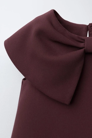 Платье с бантом- Заказать в России